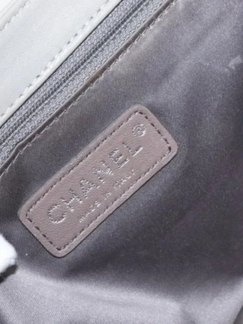 CHANEL brand	chanel color	gray